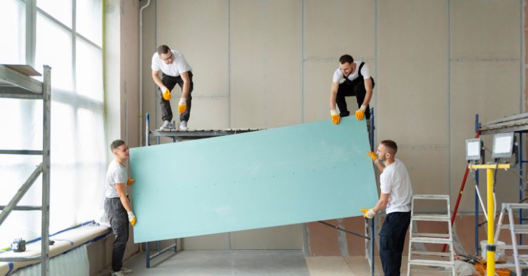 Instalação drywall divisória gesso